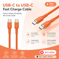 Cable Trenzado USB C a C de 60W y 1m, Cable de Carga Rápida Tipo C para Samsung Galaxy S24/S23, para iPhone 15 16 17 iPad