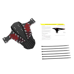 Guardabarros Antuke para bicicletas de montaña, estilo A, portátil, con diseño de fibra de carbono y bridas incluidas - Product Image 4