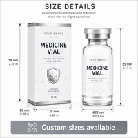 Emballages personnalisés écologiques, recyclables, imperméables et portables pour flacons de médicaments, en papier couché, pour gaufrage et dorure à chaud
