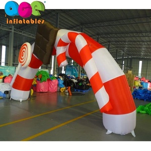 Arco de dulces para decoración de patio, Candy Cane Chocolates, arco inflable de Navidad - Product Image 2