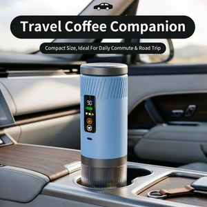 เครื่องชงกาแฟเอสเพรสโซแบบพกพา มัลติแคปซูล 3-in-1 พร้อมระบบทำความร้อนอัตโนมัติ ใช้งานง่ายเพียงปุ่มเดียว เหมาะสำหรับการเดินทางเพื่อธุรกิจ ใช้ในรถยนต์ได้ ผลิตจากโรงงานโดยตรง - Product Image 6