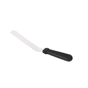 Wholesale custom plastic handle stainless steel kitchen diy baking angled cake icing spatulas - Product Image 1