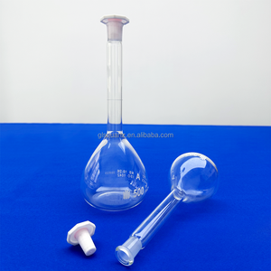 ขวดแก้วทรงแบนสำหรับการต้มแบบกำหนดเองของ GLS พร้อมสเกลวัดปริมาตร ความแม่นยำสูง - Product Image 5