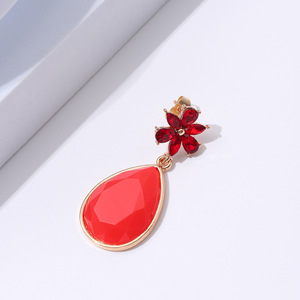 Orecchini Vintage a Goccia con Dettaglio in Pietra Decorativa, Accessori di Moda in Stile Bohémien per Donne - Product Image 2