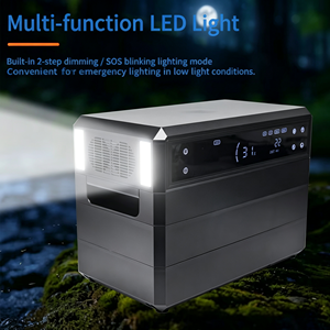 Centrale Électrique Portable 2000W 2304Wh LiFePO4 à Onde Sinusoïdale Pure, Générateur Solaire pour Camping, Urgences, Hors Réseau, Vente Directe Usine, OEM - Product Image 1
