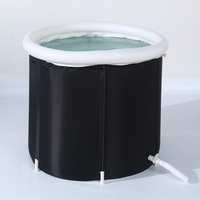 Baignoire à glace pliable portable durable personnalisable avec couvercle, thérapie par le froid, installation rapide et nettoyage facile pour adultes