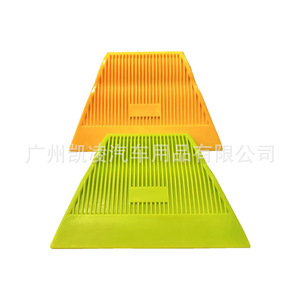 Espátula trapezoidal para tintado de ventanas de coche, herramienta automotriz duradera de plástico duro amarillo - Product Image 3