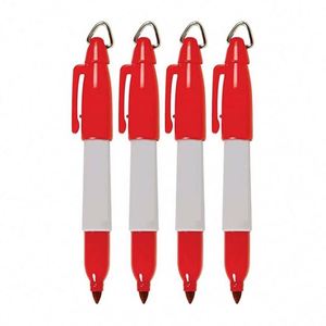 Ink Custom Logo Non Toxic Multi Color Mini Permanent Marker Pen With Hook - Product Image 1