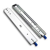 Glissières télescopiques robustes verrouillables de 76 mm à installation latérale pour tiroirs de camion, armoires à outils, remorques de camping-car et tiroirs de rangement de garage