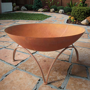 Brasero Portátil Moderno Grande de Acero Corten Marca YIJIE para Leña, para Fiestas al Aire Libre - Product Image 5