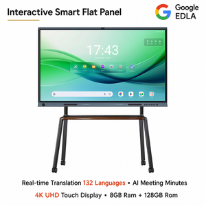 Pizarra Interactiva Inteligente de 65/75/86/98 Pulgadas, Pantalla Todo en Uno 4K LED de 50 Puntos Táctiles, Cámara de 48MP, Sistema Operativo Android/Windows, para Conferencias H8S R - Product Image 1