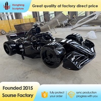 Modèle de voiture de course F1 en fibre de verre et résine FRP, réaliste, fait main et personnalisé, sculpture d'art de voiture de sport F1 grandeur nature