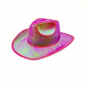 Chapeau de cowboy LED style western, chapeaux de cowgirl colorés, vente en gros, chapeau de cowboy lumineux - Product Image 2