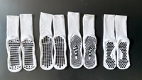 Chaussettes de football pour enfants et jeunes, avec logo personnalisé, mi-mollet, antidérapantes, noires et jaunes rayées, compression, OEM