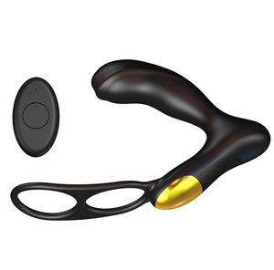 Vibratore remoto senza fili <span class=keywords><strong>per</strong></span> gli uomini doppio anello di massaggio della <span class=keywords><strong>prostata</strong></span> prodotti maschili masturbazione anale plug in silicone giocattoli - Product Image 1