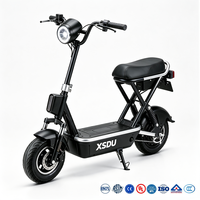 Vente directe d'usine, scooter électrique pas cher à 2 roues, vélo électrique avec pneus à vide de 14 pouces, 2 places, 48V 350W, vélo de ville électrique pour adultes