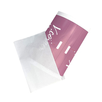 Facture personnalisée jointe PE film transparent enveloppe étanche liste d'emballage pochettes enveloppes auto-adhésives sur boîtes