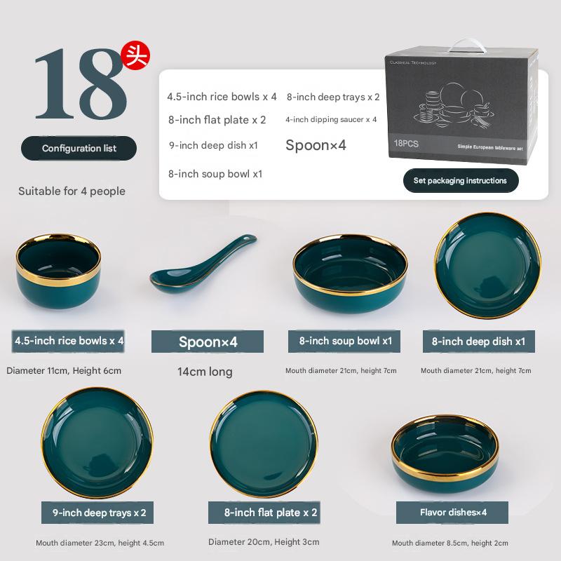 Ensemble vert 4 pièces