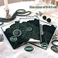 Cartes de mariage personnalisées avec logo créatif, artisanat de gaufrage 3D de haute qualité, dorure à chaud, best-seller, avec enveloppes
