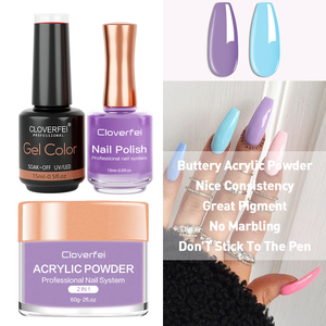Juego de polvo de gel acrílico transparente cristalino al por mayor juego de esmalte de uñas 3 en 1 <span class=keywords><strong>Kit</strong></span> de uñas de polvo acrílico para principiantes de Arte de uñas - Product Image 2