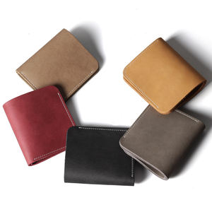 Luxury Engrave Crazy Horse Leather Men's Wallet Moneyclip Money Cash Clip Minimalist Custom and Credit Card Holder - Product Image 4