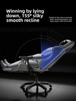 Chaise de gaming de qualité supérieure pour l'e-sport, confortable pour de longues heures de travail à domicile, chaise de bureau ergonomique avec repose-pieds pour dortoir