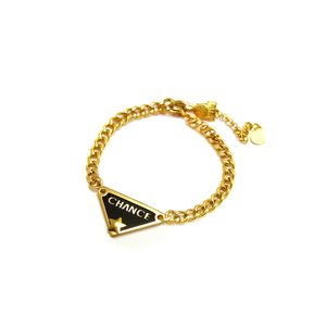 Bracelet tendance en chaîne plaqué or, acier inoxydable 316L, alliage de zinc durable, pendentif étoile Chance SmileJoyas pour femme - Product Image 2