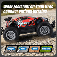Voitures télécommandées à grande vitesse à l'échelle 1/14, camion monstre tout-terrain RC, véhicule électrique en alliage, jouets, voiture rechargeable R/C