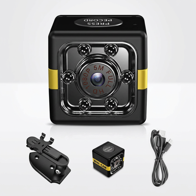 1080P Video Recorder Night Vision Motion Detection Compact Size Long Endurance Dashcam Camera