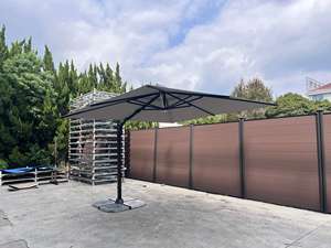 Sombrillas Plegables LED Solares para Terraza Exterior de 2.5m y 3m, Venta al Por Mayor de Fábrica, Ideales para Restaurantes y Hoteles - Product Image 2
