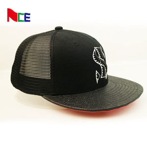 6 panel de alto perfil <span class=keywords><strong>yupoong</strong></span> para camionero gorras de alta calidad negro medio casquillo del camionero de malla - Product Image 3