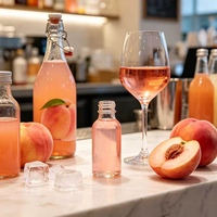 Extrait/Concentré de saveur naturelle de pêche pour boissons, sirop aromatisant pour eau gazeuse, yaourt, crème glacée, usage industriel