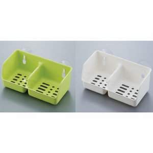 Supporto Scrubber verde con aspirazione per porta scopino wc - Product Image 1