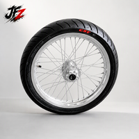 Kit de roues Supermoto CNC chromé argenté 17 pouces Sur-Ron LBX Talaria 70/90-17 90/80-17 Pneus Moto électrique tout-terrain