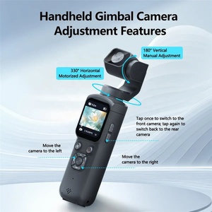 Cámara Deportiva de Bolsillo 4K de 1.72'' y 60FPS, Cámara Digital de Mano con Gimbal y Estabilización, Cámara de Acción para Viajes y Transmisión en Vivo - Product Image 2