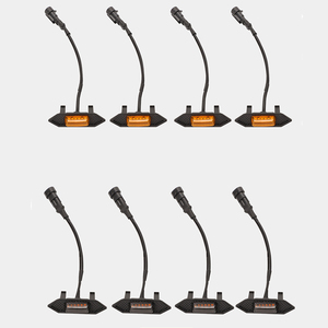 4 Uds LED ámbar Raptor Grille luces delanteras Kit de arnés de cableado señal de advertencia Compatible con Toyota <span class=keywords><strong>RAV4</strong></span> 2019 2020 2021 2022 - Product Image 3