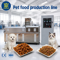 Machine d'extrusion de nourriture sèche pour animaux de compagnie en acier inoxydable contrôlée par PLC pour une ligne de production entièrement automatique de nourriture pour chiens et chats