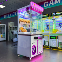 Naughty Dog Machine de jeu à grue en métal pour un joueur, avec poupées en peluche, à monnayeur, thème Station Galaxie, pour salle d'arcade, accepteur de billets, 1 an, anglais