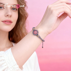 Unique Fait À La Main Pierre Fine Bijoux Hippie Tribal Bohème <span class=keywords><strong>Micro</strong></span> <span class=keywords><strong>Macramé</strong></span> Cire Corde Bracelet Vintage Tissé Pierre Bracelets Cadeau - Product Image 1