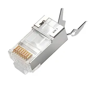 Câble 8p8c blindé Rj45 connecteur Ftp Rj45 connecteur Cat7 pour câble réseau 1.3mm/1.5mm