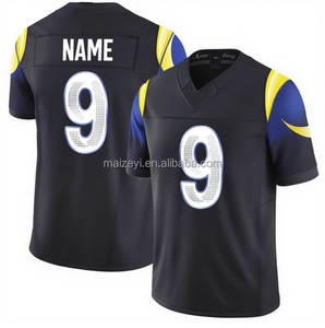 La Mejor Calidad Personalizable # 9 Matthew Stafford # 12 Puka Nacua # 23 Kyren Williams # Camiseta de Fútbol Americano Cosida con el Número 8 de Jared Verse - Product Image 4