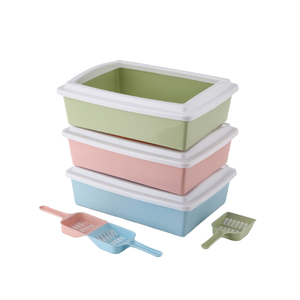 Pelle à litière pour <span class=keywords><strong>chat</strong></span> gratuite, pratique et facile à nettoyer, outil de nettoyage pour animaux de compagnie, plus grande taille de 20L, bac à litière en plastique épaissi semi-fermé - Product Image 2