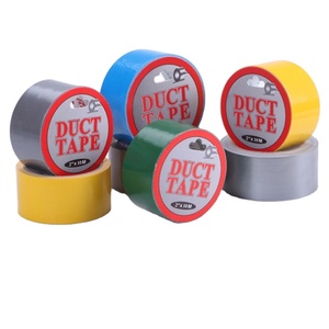 Cotton Cloth Fabric with PE Coated Silver <strong>Color</strong> <strong>Duct</strong> <strong>Tape</strong> 190mic 70mesh Heavy Duty Easy Cut Packing <strong>Tape</strong> - Product Image 1