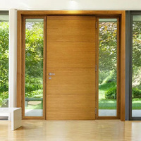 Porte pivotante en bois massif pour l'entrée de la maison, prix direct usine