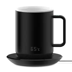 Tasse intelligente haut de gamme avec logo personnalisé, application de contrôle de la température, verres intelligents, chauffe-batterie 4 heures, tasse à café chauffante sans fil