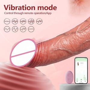 Dildo Vibrante con Telecomando <span class=keywords><strong>App</strong></span>, Cinturino Cavo, Guaina Realistica per Pene, Giocattolo in Silicone per Ritardare l'Eiaculazione Maschile - Produttore all'Ingrosso - Product Image 4