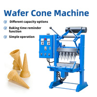 Machine industrielle en acier inoxydable pour la fabrication de cornets de glace, de biscuits et de gaufrettes creuses
