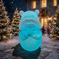 Lampe de sol en forme de bonhomme de neige à LED, décoration de jardin de Noël en plein air, lumière blanche chaude, ornement festif, ambiance festive, décorative