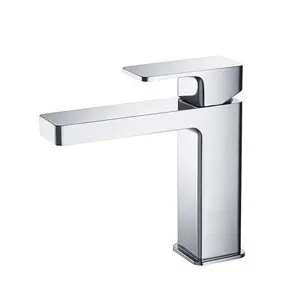 Factory Supplier Deck Mounted Chrome Single Handle Water Tap Basin Faucet