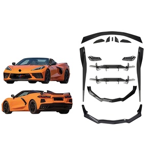 Prix d'usine, ajustement OE pour <span class=keywords><strong>Chevrolet</strong></span> <span class=keywords><strong>Corvette</strong></span> C8 2020+, lèvre de pare-chocs avant et arrière, remplacement direct, kit carrosserie - Product Image 1